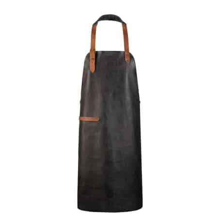 Tablier - cuir véritable - personnalisable - NOIR Tablier - cuir véritable - personnalisable - NOIR