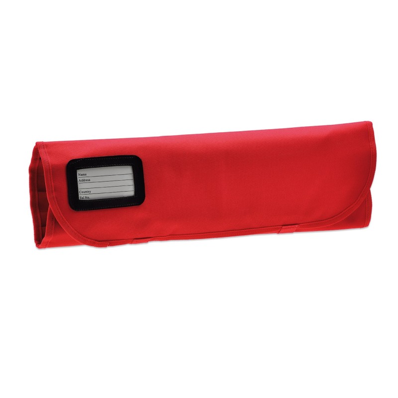 Pochette souple trousse pour 7 couteaux, rouge ProCouteaux