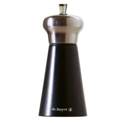 ProCouteaux - Moulin à poivre - Springar - Bois Ebène - DE BUYER, Moudre facilement et en toute simplicité - Gamme Springar nouveauté ProCouteauxMoulin à poivre gamme Springar, hauteur 13.5 cm couleur bois noir et ébène.Idéal pour moudre finement et apporter une touche de design à votre table.Mouture réglable par le bouton situé à l'extrémité supérieure du moulin.Découvrez l'ensemble de nos moulins à épices ici !Craquez et enjolivez votre table avec ce nouveau set de couteaux