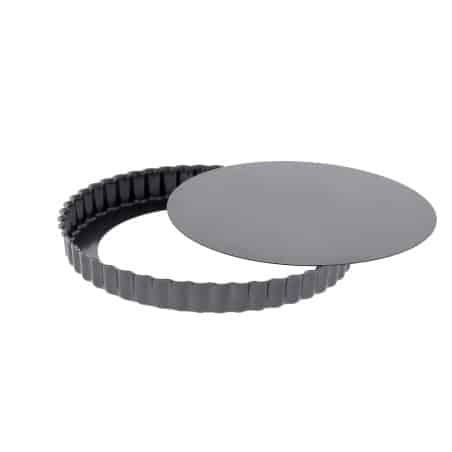 Moule à tarte à fond amovible, acier, 28 cm - de Buyer