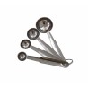 ProCouteaux - Lot 4 cuillères mesures inox- 1 à 15 ml - De Buyer, Mesurez sans difficultés avec les cuillères inox De Buyer - En vente chez ProCouteauxSet de 4 cuillères-mesures : 1-2,5-5-15 ml en acier inoxydable : doser avec précision n'a jamais été aussi simple !Lot complet permettant de doser de 1 à 15ml : plusieurs variantes pour une plus grande précision.Queue en acier inoxydable soudée à la cuillère.Taille marquée sur chaque cuillère pour reconnaître facilement les quantités et mesures.Rangement et organisation facilités : les cuillères s'emboitent les unes sur les autres.Compatible lave-vaisselle.Toutes nos mesures disponibles Des questions ou suggestions ? Contactez-nous ! 