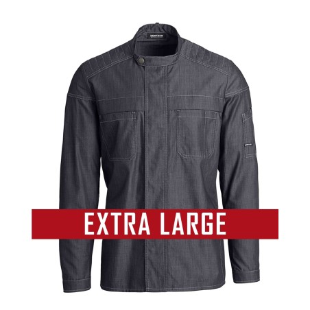 Veste de cuisine KENTAUR - Biker - Manches longues - BLEU JEANS - GRANDE TAILLE en vente su procouteaux.com Veste de cuisine KENTAUR - Biker - Manches longues - BLEU JEANS - GRANDE TAILLE en vente su procouteaux.com