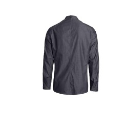 Veste de cuisine KENTAUR - Biker - Manches longues - BLEU JEANS - GRANDE TAILLE en vente su procouteaux.com