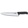 ProCouteaux - Couteau chef - Victorinox - 25 cm - Fibrox noir, Votre couteau chef Victorinox à vendre sur ProCouteaux.comVotre couteau chef que vous utiliserez principalement pour couper les viandes et tailler les légumes.La manche antidérapant et ergonomique de Fibrox de Victorinox vous assurent un confort de travail tout au long de la journée de travail. Durée de vie très longue et facile à aiguiser - les couteaux préférez des bouchers professionnels. Avez-vous pensé au tablier de sécurité en inox ?Vous souhaitez reconnaitre rapidement votre couteau parmi les autres ? Pensez à la gravure LASER - 6 € - cliquez sur Gravure/Broderie