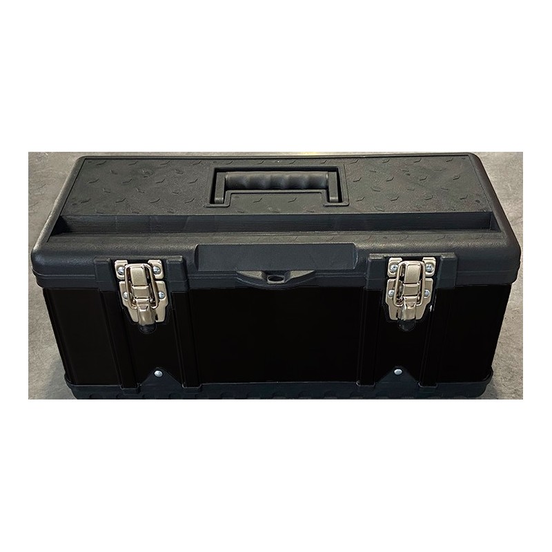 Mallette Box L - noir métal & plastique (pour couteaux et ustensiles).