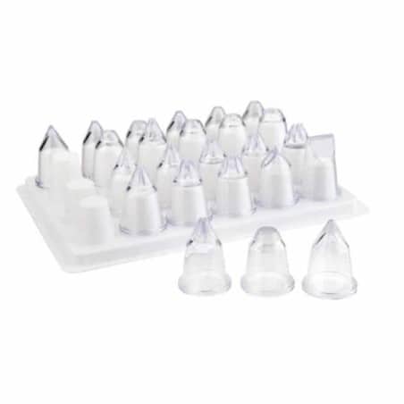24 douilles acryliques