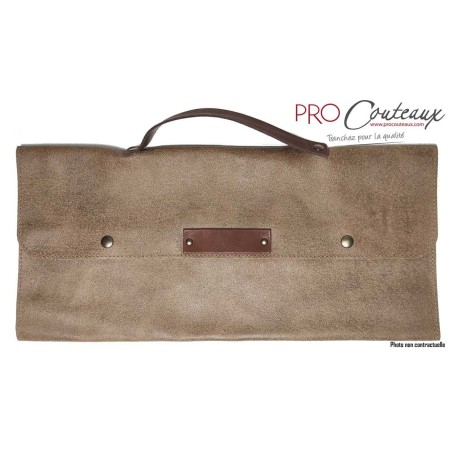 Mallette souple en cuir véritable 3 emplacements en vente sur ProCouteaux Mallette souple en cuir véritable 3 emplacements en vente sur ProCouteaux