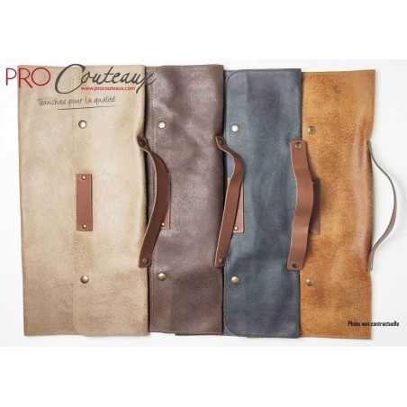 Mallette souple en cuir véritable 3 emplacements en vente sur ProCouteaux Mallette souple en cuir véritable 3 emplacements en vente sur ProCouteaux
