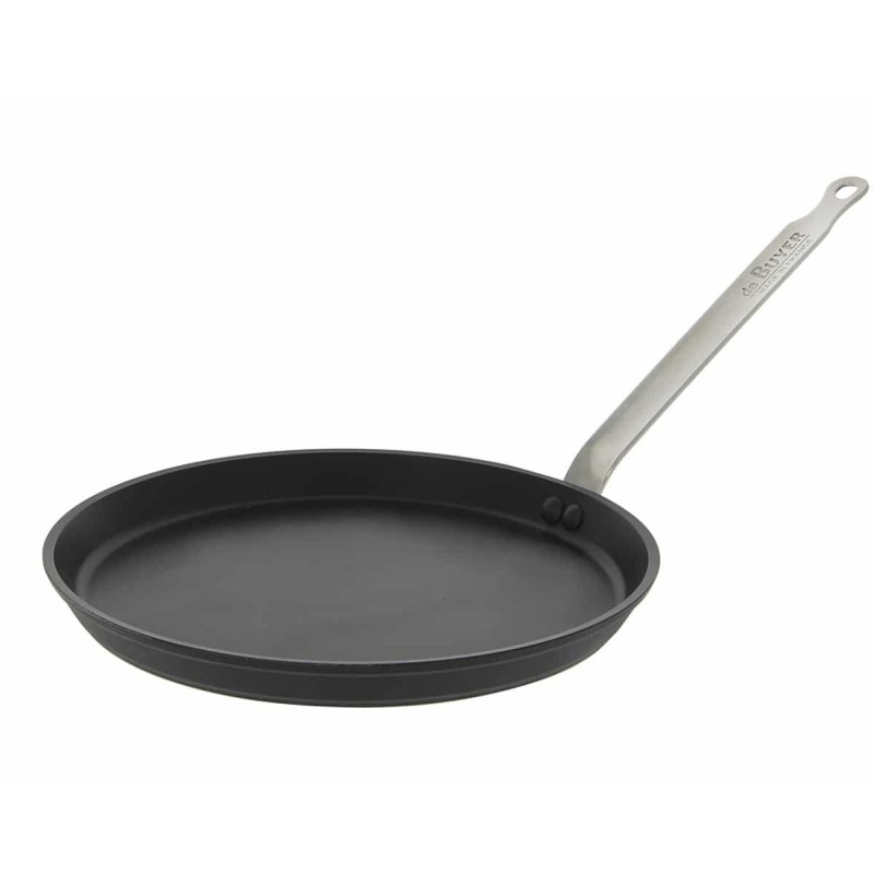 DE BUYER Poêle à crêpe Ø 26 cm Gris et noir Tous feux dont