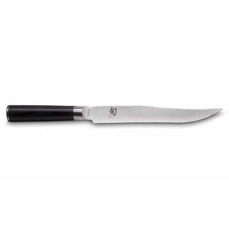 ProCouteaux - Couteau à trancher - Kai Shun Classic - 20cm - Gravure LASER offerte, Choisissez votre couteau à trancher parmi la gamme japonaise Kai Shun Classic !Ce couteau à trancher japonais 23 cm est idéal pour lever les filets, pour la découpe des viandes et des poissons.Les lames facilement reconnaissables grâce à l'acier damassé 32 couches ont une très jolie touche semi-brillante.Manche fin en bois Pakka noir, matériau robuste et résistant à l'humidité. Forme typique de châtaigne ce qui garantit une prise en main confortable.Gravure LASER sur la lame offerte - cliquez sur Gravure/Broderie et personnalisez votre couteau japonaisPour 1 € de plus, vous pouvez choisir une protection de lame économique et efficace, cliquez dans les optionsFabriqué au Japon ProCouteaux - Couteau à trancher - Kai Shun Classic - 20cm - Gravure LASER offerte, Choisissez votre couteau à trancher parmi la gamme japonaise Kai Shun Classic !Ce couteau à trancher japonais 23 cm est idéal pour lever les filets, pour la découpe des viandes et des poissons.Les lames facilement reconnaissables grâce à l'acier damassé 32 couches ont une très jolie touche semi-brillante.Manche fin en bois Pakka noir, matériau robuste et résistant à l'humidité. Forme typique de châtaigne ce qui garantit une prise en main confortable.Gravure LASER sur la lame offerte - cliquez sur Gravure/Broderie et personnalisez votre couteau japonaisPour 1 € de plus, vous pouvez choisir une protection de lame économique et efficace, cliquez dans les optionsFabriqué au Japon