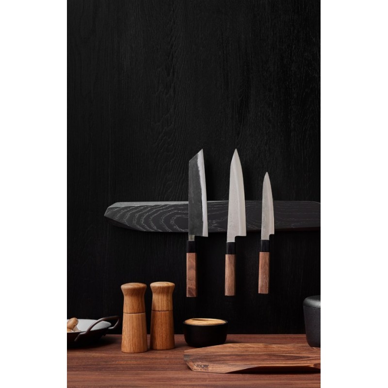 Barre / Support de couteaux aimantée - NOIR - vendue sans les couteaux