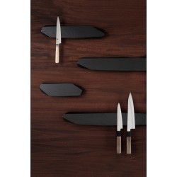 Barre / Support de couteaux aimantée - NOIR - vendue sans les couteaux
