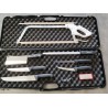 Valise / Mallette Chasseur / Boucher 4 couteaux, fusil, couperet et scie ProCouteaux