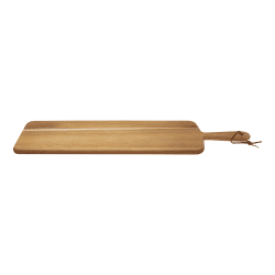 ProCouteaux - Planche de présentation avec poignée - 60 x 15 x 1.5 cm, Votre planche en acacia pour servir l'apéro en vente sur ProCouteaux.comPlanche de présentation 60cm x 15 cm x 1.5 cm en acacia. Cette planche ne passe pas au lave-vaisselle.Vous souhaitez personnaliser votre planche à découper pour faire une surprise ? un cadeau ? Gravure laser 7.90 € - Maximum 16 caractères