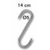 ProCouteaux - Esse - Crochet de boucher forme S - FISCHER BARGOIN - 14 cm, Crochet de boucher en forme de S - allonge de boucher à vendre sur ProCouteaux.comVente de crochets de boucher sur ProCouteaux.comN'hésitez pas à jeter un coup d'oeil sur nos mallettes toutes prêtes pour les bouchers et les chasseurs.
