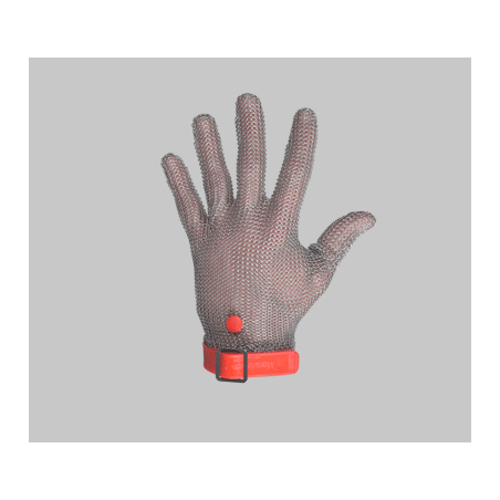 Gants Anti-Coupure - Manulatex- sans manchette - tout inox - Avec sangle bouton pression - Procouteaux