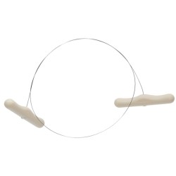 ProCouteaux - Fil à beurre ou fromage - 80 cm, Coupez vos fromages en toute simplicité avec le fil à fromage Giesser - En vente sur Procouteaux.com Fil à fromage pour couper tous types de fromage.  Très résistant et facile d'utilisation.Doté de deux anses en plastique.Avoir l'allure d'un chef avec nos tabliers élégants Kentaur Equipez-vous avec des ustensiles de professionnel !