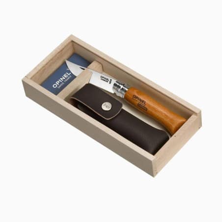 Coffret OPINEL N°08 – CARBONE – ETUI