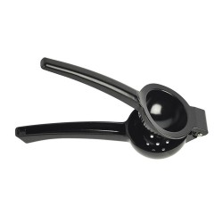Presse agrumes manuel en métal noir - 22 cm