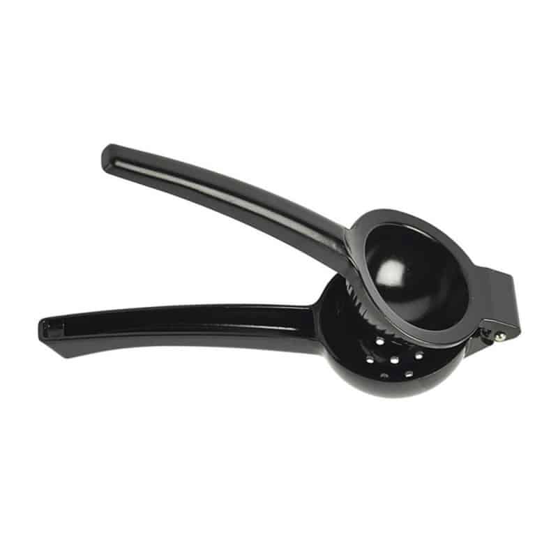 Presse agrumes manuel en métal noir - 22 cm