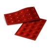 Moule silicone - 15 Mini madeleines souples