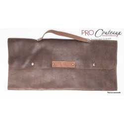 Mini mallette cuir - 2 couteaux Miyako Japonais et pince