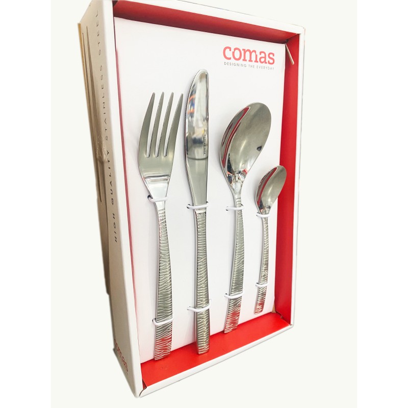 Set couverts de table - Comas - 24 pièces - Martelé