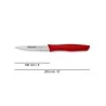 Couteau Office Cranté Couleur Rouge Série Nova - Arcos - 10 cm - Procouteaux