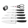 Bloc couteaux auto-affûtage - Zwilling All Star  - 7 pièces - Blanc Argent - Procouteaux