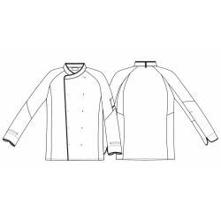 Veste de cuisine KENTAUR - Franck - Manches longues