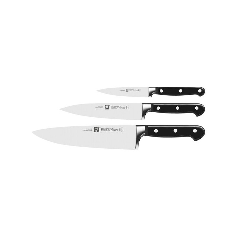 Set 3 couteaux forgé - Chef - Universel -Office - Zwilling PROFESSIONAL S - Procouteaux