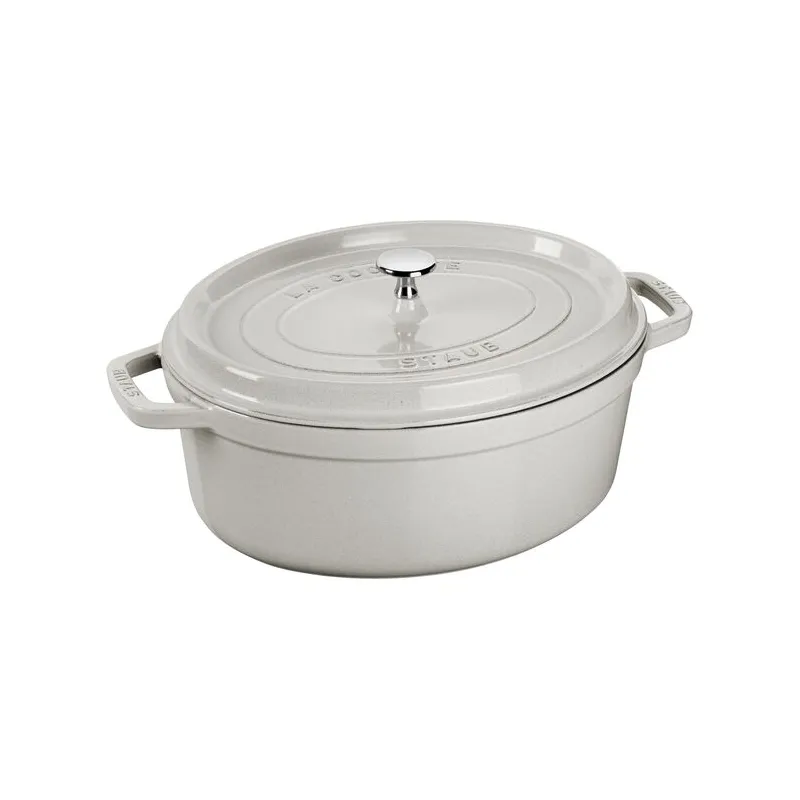 Cocotte Staub ovale 31 cm REMISE 100€ et livraison OFFERTE en France Cocotte Staub ovale 31 cm REMISE 100€ et livraison OFFERTE en France