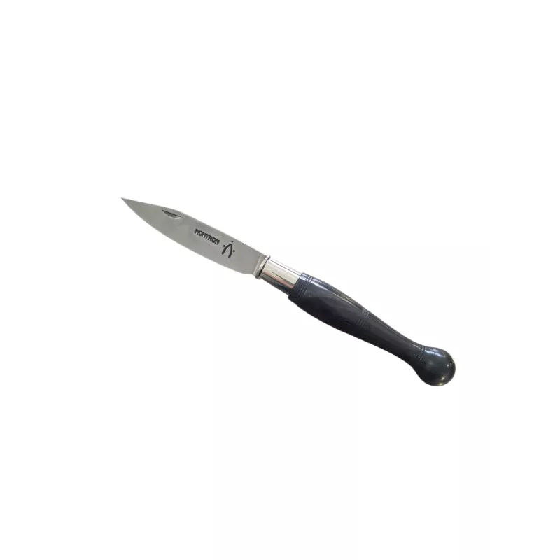 COUTEAU NONTRON 25N VIROLE 12CM EBENE MANCHE BOULE COUTEAU NONTRON 25N VIROLE 12CM EBENE MANCHE BOULE