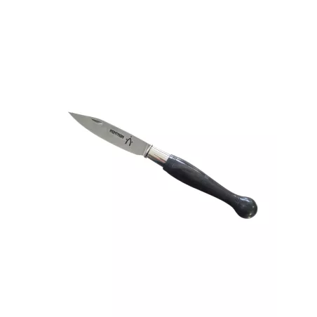 COUTEAU NONTRON 25N VIROLE 12CM EBENE MANCHE BOULE