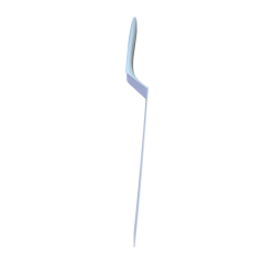 Spatule coudée rigide ABS blanc  100°