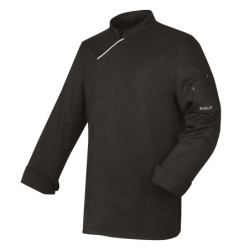 Veste de cuisine ROBUR - Harti - Manches longues - NOIR