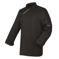 Veste de cuisine ROBUR - Harti - Manches longues - NOIR