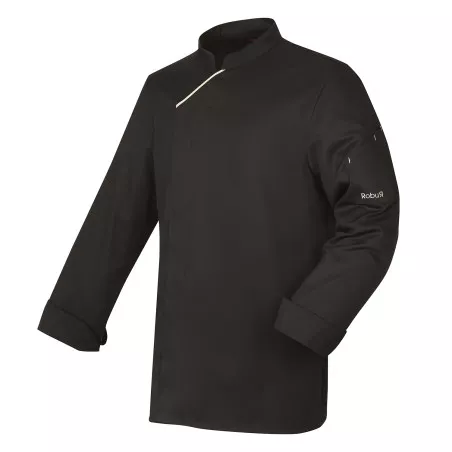 Veste de cuisine ROBUR - Harti - Manches longues - NOIR