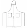 Tablier de cuisine avec bavette - 2 poches - Kentaur - BORDEAUX - Procouteaux