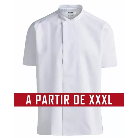 Veste de cuisine KENTAUR - André- Manches courtes - Grande Taille - Procouteaux