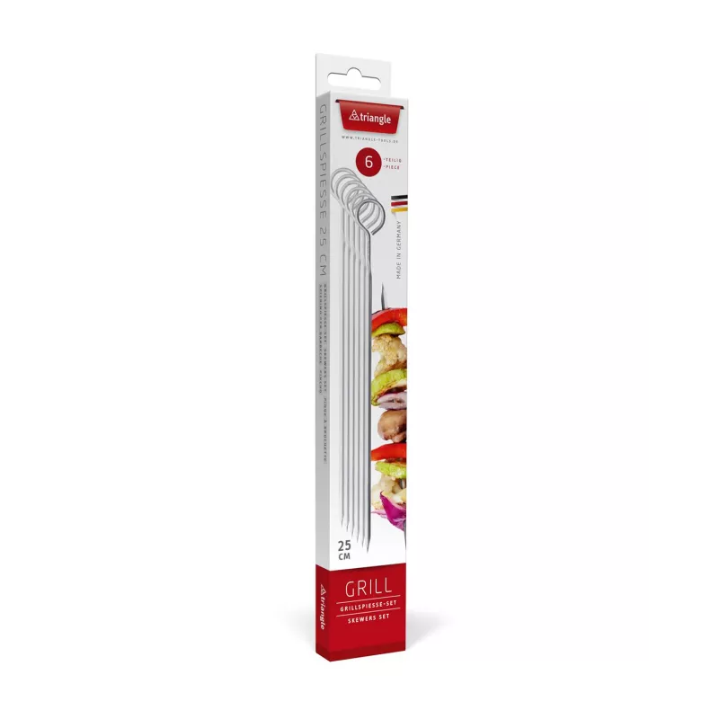 Ensemble de brochettes pour barbecue Triangle, 6 pièces