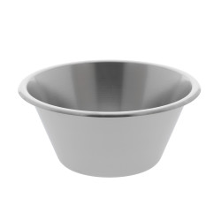 BASSINE INOX FOND PLAT 40 CM 15,7L