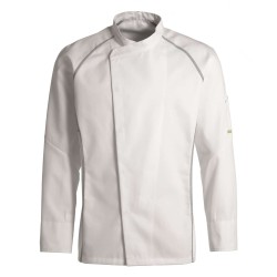 Veste de cuisine KENTAUR - Teddy - Manches longues - BLANC