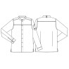 Veste de cuisine Kentaur - Mika - Manches longues - BLEU JEANS