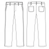 Pantalon cuisine service KENTAUR - Pantastyle - procouteaux