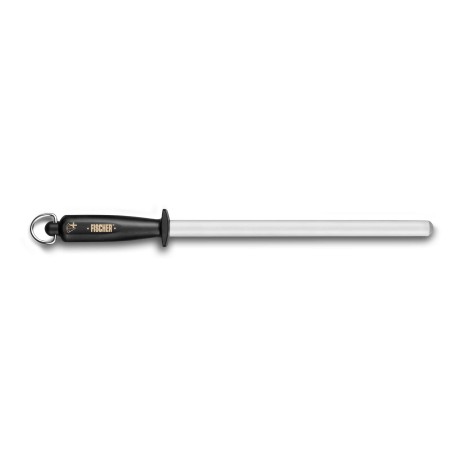 ProCouteaux - Fusil Diamant PLUS - ovale - Fischer Bargoin - 27cm, Descriptif - FusilLes particules de diamant naturel permettent un aiguisage plus rapide et plus simple qu'avec un fusil traditionnel. Le diamant + est recouvert de chrome dur pour un taillage doux et une plus grande duré de vie. Mèche Ovale de 27 cm, taillage spécial extra fin. Manche ergonomique plastique coloris gris avec anneau en inox pour le rangement. Le taillage Diamant est conseillé pour l'aiguisage des couteaux émoussés et leur redonner un tranchant impeccable. ProCouteaux - Fusil Diamant PLUS - ovale - Fischer Bargoin - 27cm, Descriptif - FusilLes particules de diamant naturel permettent un aiguisage plus rapide et plus simple qu'avec un fusil traditionnel. Le diamant + est recouvert de chrome dur pour un taillage doux et une plus grande duré de vie. Mèche Ovale de 27 cm, taillage spécial extra fin. Manche ergonomique plastique coloris gris avec anneau en inox pour le rangement. Le taillage Diamant est conseillé pour l'aiguisage des couteaux émoussés et leur redonner un tranchant impeccable.