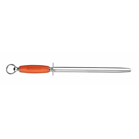 ProCouteaux - Fusil Polish - ovale - Fischer Bargoin - 30cm, Descriptif - FusilLa mèche polissoir de 30 cm de long permet de retirer le morfil sur la lame après aiguisage. Son taillage fin assure une restauration des lames professionnelles. Il est doté d'une virole et d'une garde en inox. Pour son rangement, le fusil Fischer est doté d’anneau de suspension en acier nickelé. ProCouteaux - Fusil Polish - ovale - Fischer Bargoin - 30cm, Descriptif - FusilLa mèche polissoir de 30 cm de long permet de retirer le morfil sur la lame après aiguisage. Son taillage fin assure une restauration des lames professionnelles. Il est doté d'une virole et d'une garde en inox. Pour son rangement, le fusil Fischer est doté d’anneau de suspension en acier nickelé.