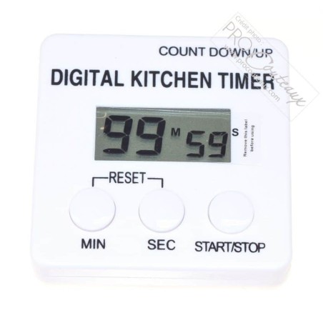 Minuteur / Chronomètre de cuisine - 99 minutes - ProCouteaux Minuteur / Chronomètre de cuisine - 99 minutes - ProCouteaux