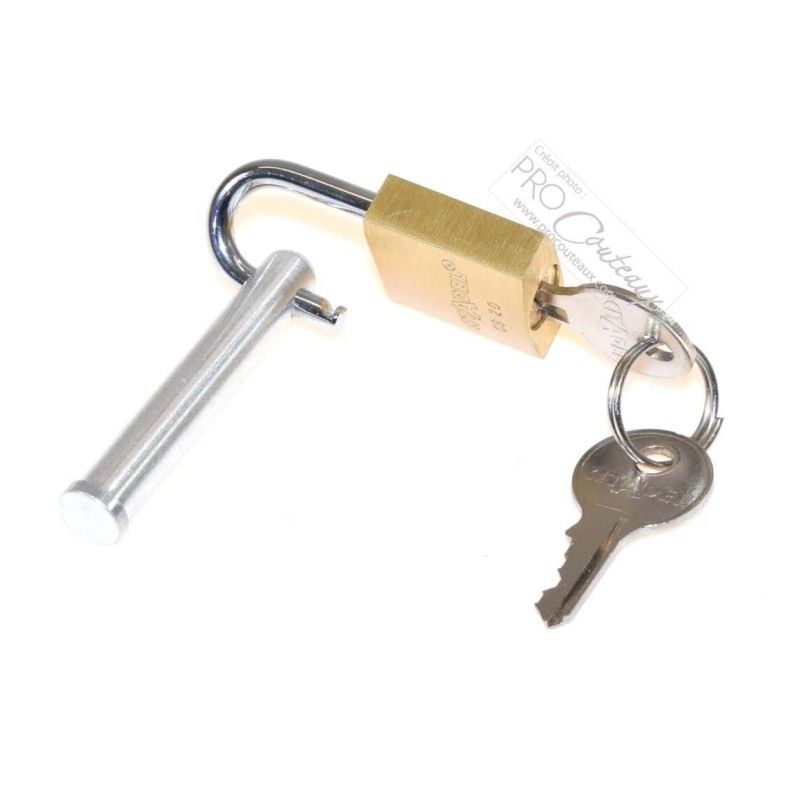 Fermeture cadenas + clé (kit) pour mallette Modulex - procouteaux