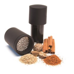 Moulin à Épices 2 en 1 - Noir satiné - Microplane